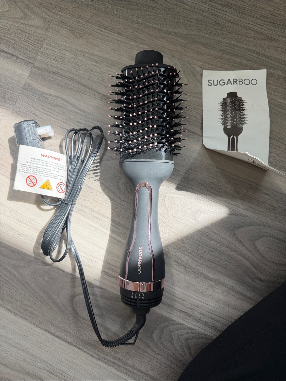 Sugar Black and Rose Gold One-Step Hot Air Brush